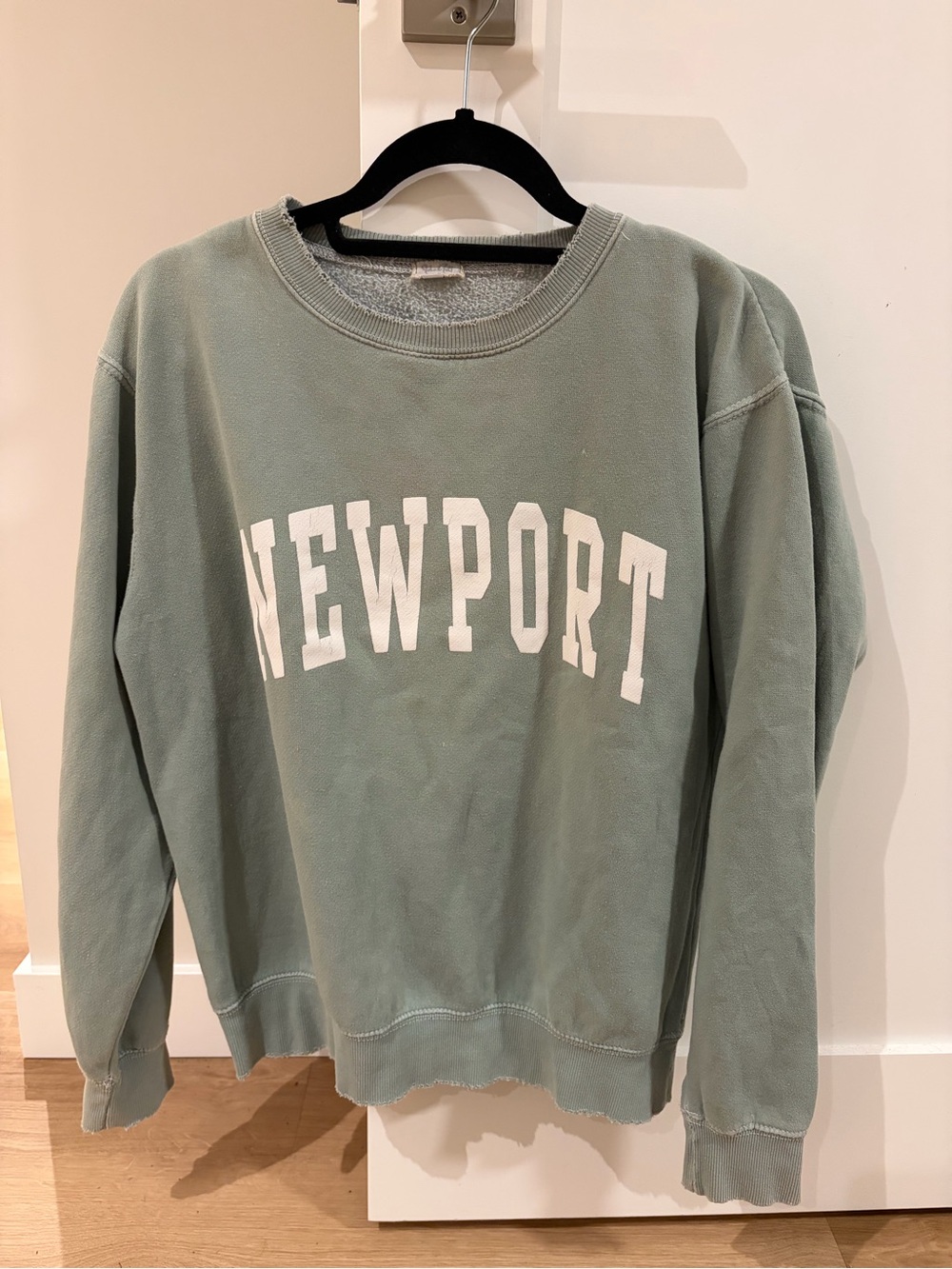 Brandy Melville sage green 'Newport' crewneck sweater
